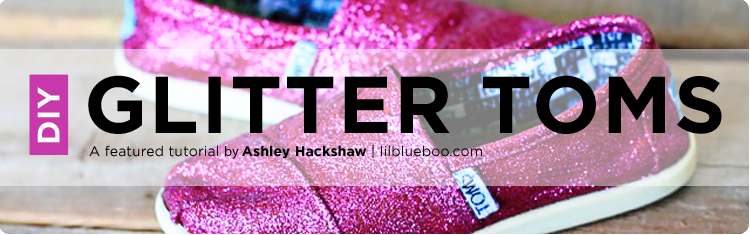 DIY Glitter Toms