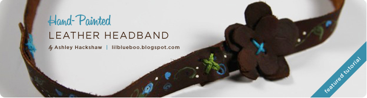 Hand Painted Leather Headband Tutorial