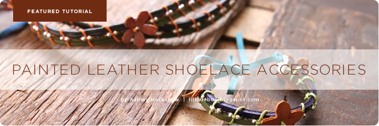 Painted Leather Shoelace Accessories