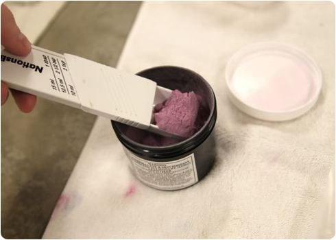 Measure your dye powder