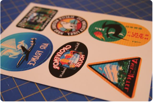 The World Traveler: Vintage Travel Patches - Lil Blue Boo Tutorial