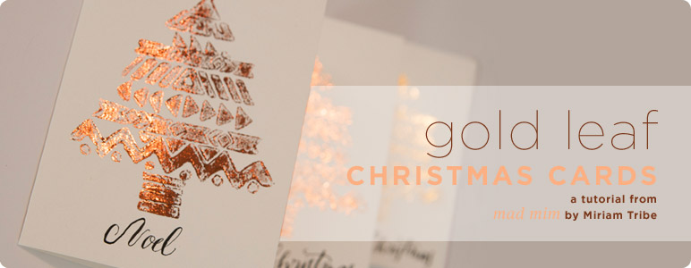 Gold Leaf Holiday Cards