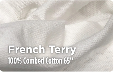 French Terry - 100% Combed Cotton 65